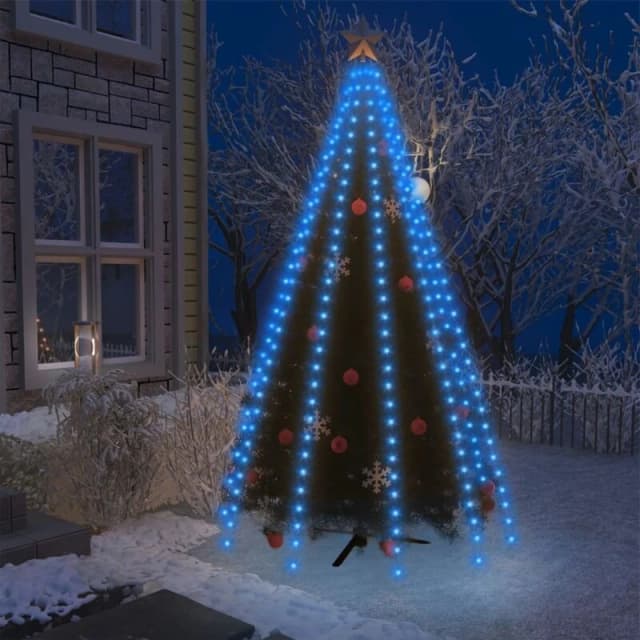 VIDAXL Christmas Tree Net Lights with 300 LEDs Blue 300cm Vidaxl 8720286434598