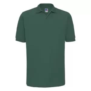 Russell Mens Ripple Collar & Cuff Short Sleeve Polo Shirt (3XL) (Bottle Green)