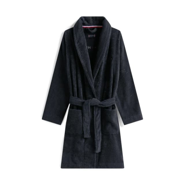 Tommy Hilfiger Unisex Kids Towel Dressing Gown Desert Sky DW5 unisex S