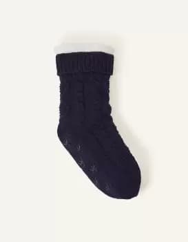 Accessorize Cable Slipper Socks
