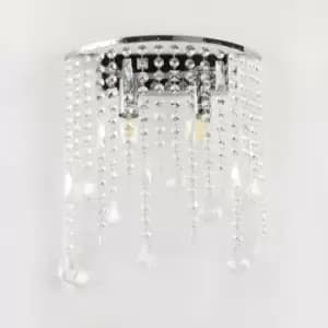 Onli Laila Crystal Wall Lamp, Chrome