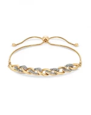 Jon Richard Gold Polished Chain Toggle