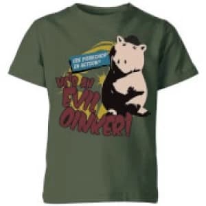 Toy Story Evil Oinker Kids T-Shirt - Forest Green - 11-12 Years