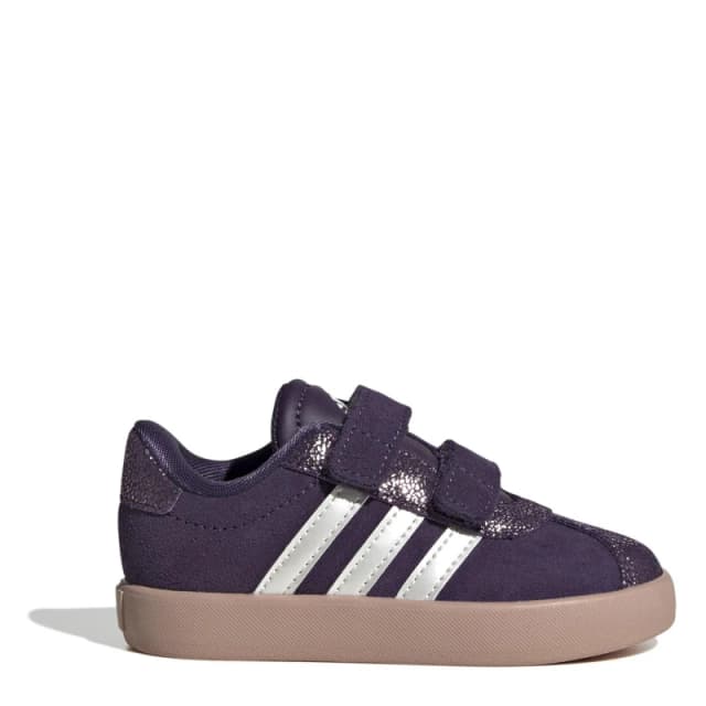 adidas Kids VL Court Infant Low-Top Trainers Aura Plum female C5 (21)