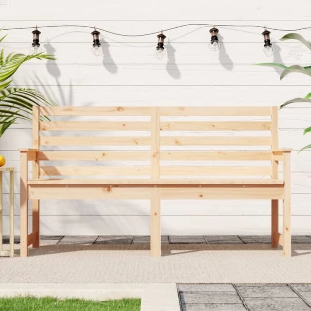VIDAXL Garden Bench 159.5x48x91.5cm Solid Wood Pine Vidaxl 8720845691844