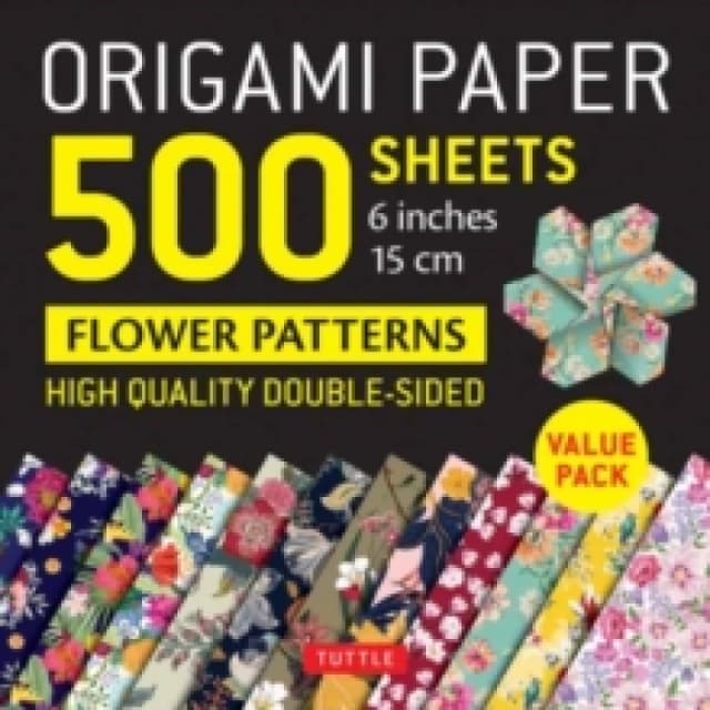 Origami Paper 500 sheets Flower Patterns 6 (15 cm). Notebook / blank book. By Tuttle Studio" Books