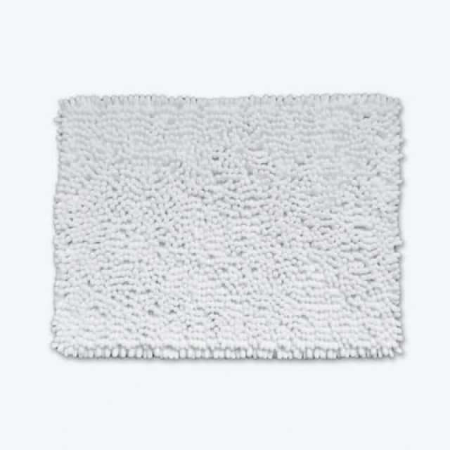 Allure Bath Fashions Jumbo Bobble Bath Mat - Non Slip, Luxury Deep Pile Bath Rug - White