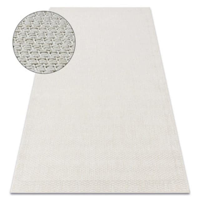 RugsX Carpet Origi 3737 Cream - Frame Flat-Woven Sisal String 116X170 Cm