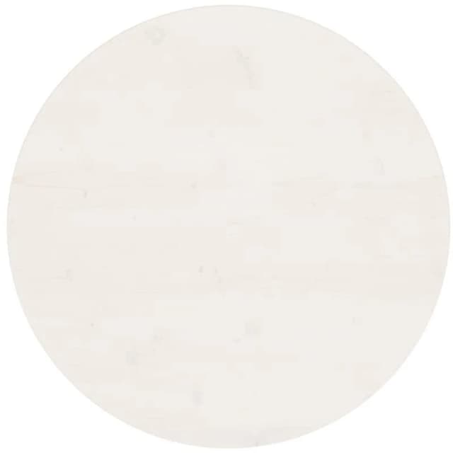 VIDAXL Table Top White Ø70x2.5cm Solid Wood Pine Vidaxl 8720286875698