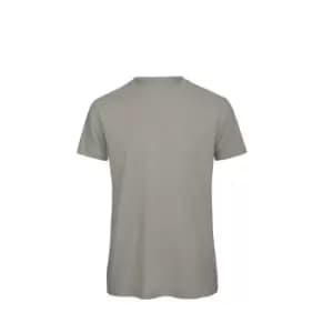 B&C Mens Favourite Organic Cotton Crew T-Shirt (2XL) (Light Grey)