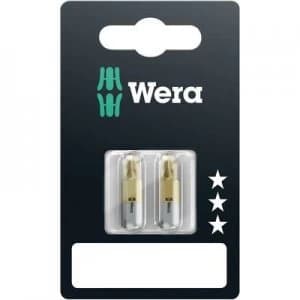 Wera 851/1 TiN SB SiS Philips bit PH 1 Tool steel alloyed, TiN D 6.3 2 pcs
