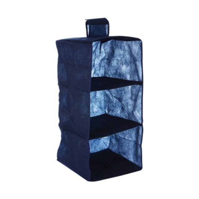 Premier Housewares 3 Sections Hanging Garment Organiser Blue