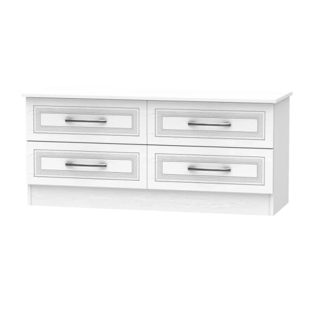 Stafford 4 Drawer Bed Box In Signature White (Ready Assembled)