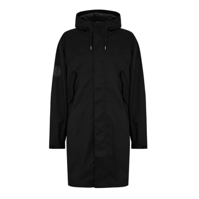 Pretty Green Mens Whiteley Weather-Resistant Parka Black male Small