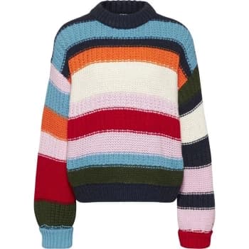 Tommy Jeans Multi Colourblock Knit - Twilight Navy