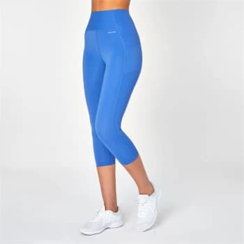 USA Pro High Rise Capri Cropped Leggings - Blue