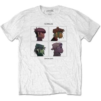 Gorillaz - Demon Days Unisex Large T-Shirt - White