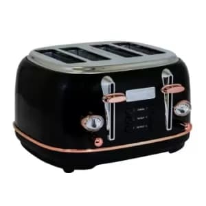 Charles Bentley 4 Slice Stainless Steel Toaster TORE01BLK