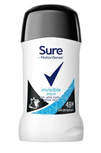 Sure Motion Sense Invisible Aqua Deodorant Stick 40ml