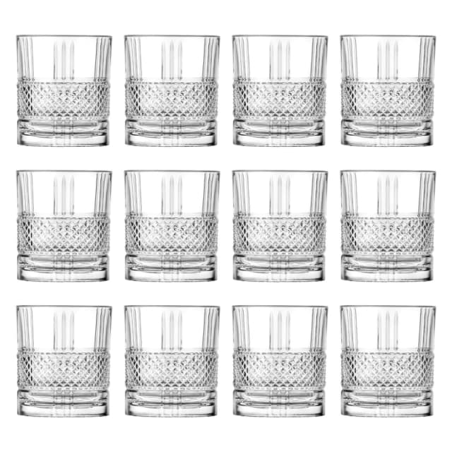 RCR Crystal Brillante Whisky Glasses - 340ml - Pack of 12 in Clear Clear Unisex