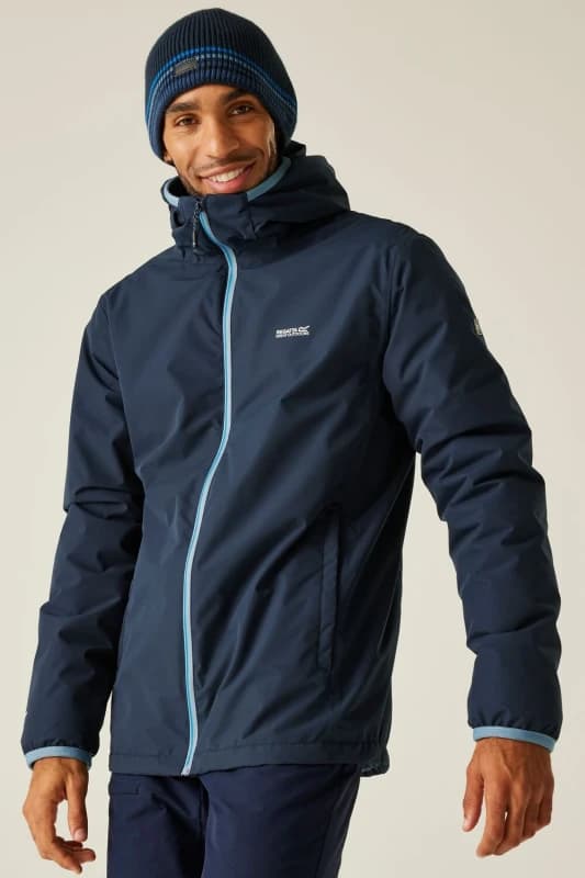 Regatta Mens Caspen Waterproof Insulated Jacket in Navy Size: Medium Navy Male M