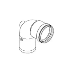 Ideal V3 High Level Flue 90 Deg Elbow 203229 - 207763