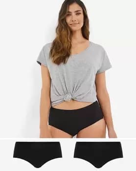 Playtex 2Pack Organic Cotton Midi Briefs