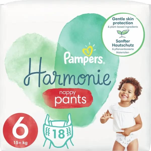 Pampers Harmonie Nappy Pants Size 6 18 Nappies