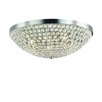 Orion 12 Light Large Ceiling Flush Light Chrome, G9