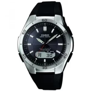 Mens Casio Waveceptor Alarm Chronograph Radio Controlled Watch