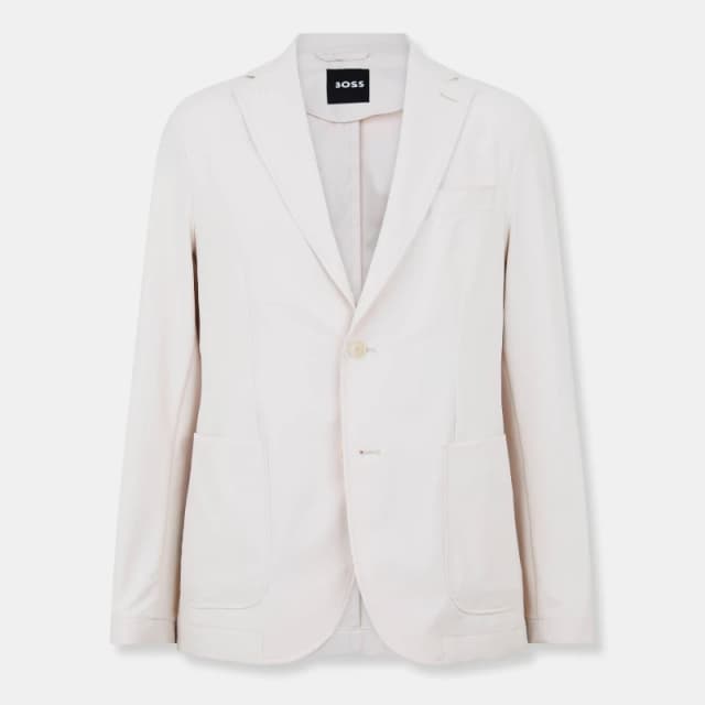 Boss Mens P Hanry Formal Jacket Open White male S