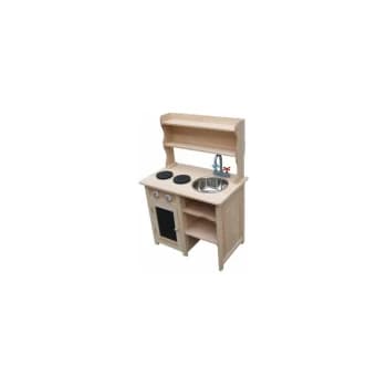 Liberty House Toys - Kids Mud Kitchen Pretend Play Toy Set w/ Accessories - Natural