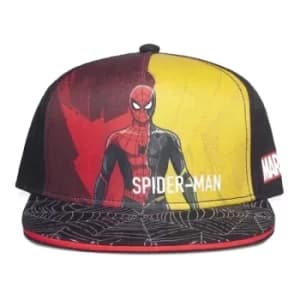 MARVEL COMICS Spider-man: No Way Home Two Tone Graphic Figure Print with Logo and Web Brim Kid's Snapback Baseball Cap,...