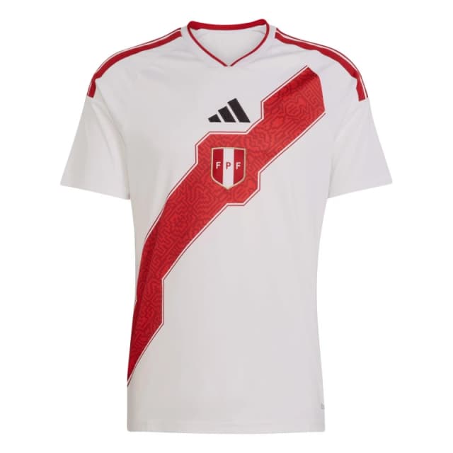 adidas Peru Home Shirt World Cup 2026 Mens White/Red male M