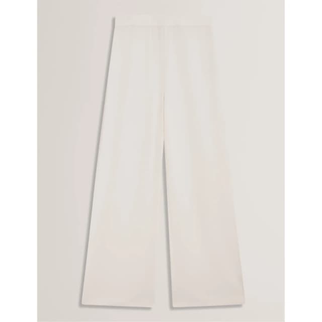 Ted Baker Womens Wide Leg Trousers Ivory female 8 (XS)