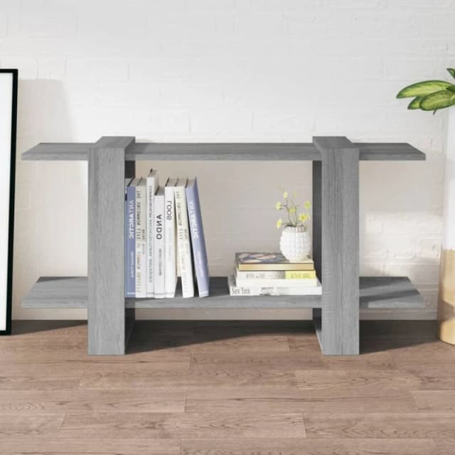 VIDAXL Book Cabinet Grey Sonoma 100x30x51cm Engineered Wood vidaXL 8720286844014