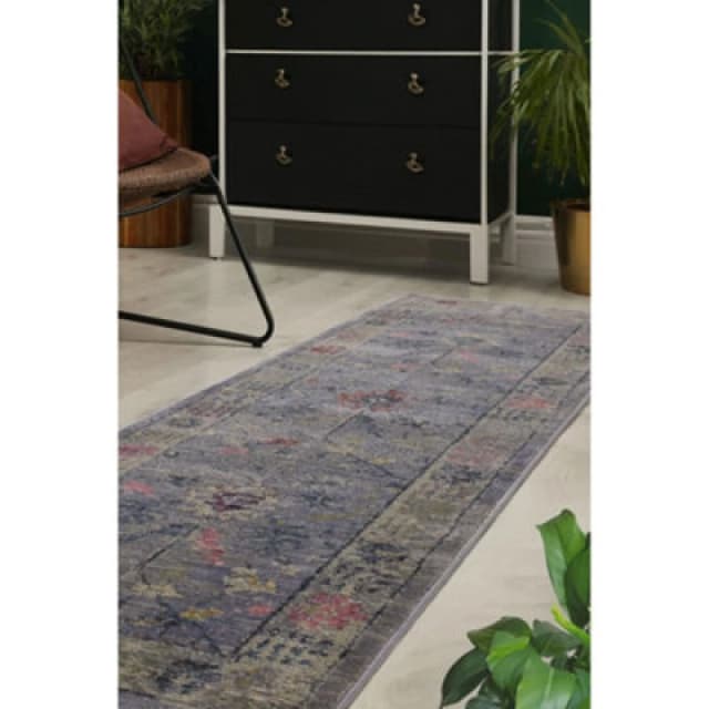 Melrose Astoria Modern Traditional Grey Design Large Indoor Area Runner Rug 068/230Cm