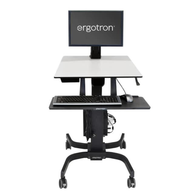 Ergotron Ergotron WorkFit-C, Single LD Sit-Stand Workstation Black, Grey Multimedia cart 24-215-085