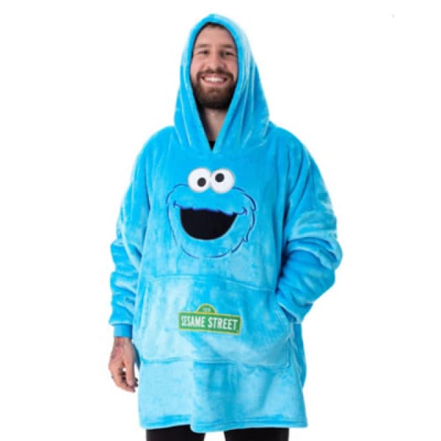 Sesame Street Sesame Street Blanket Hoodie in Blue Blue One Size Unisex 5063203039203