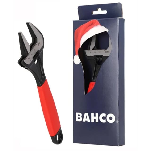 Bahco Green Handle 90 Series ERGO Extra Wide Jaw Adjustable Spanner 220mm 9031-XE