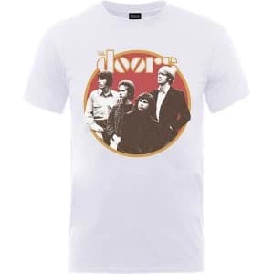 The Doors - Retro Circle Unisex X-Large T-Shirt - White