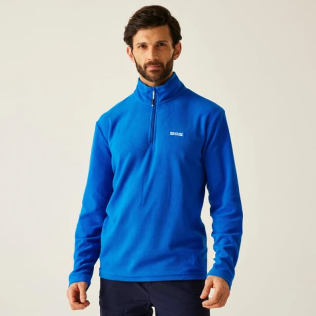 Regatta Regatta Men 'Thompson' Lightweight Half Zip Fleece in Mid Blue Size: 5X-Large Mid Blue 5XL Male 5020436272265