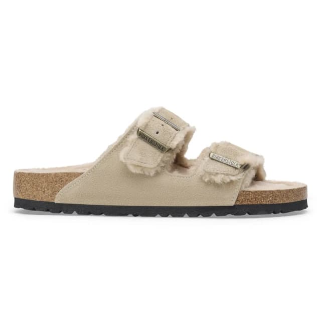 Birkenstock Sandals Birkenstock Arizona Suede Leather Beige Unisex 36 Etroit