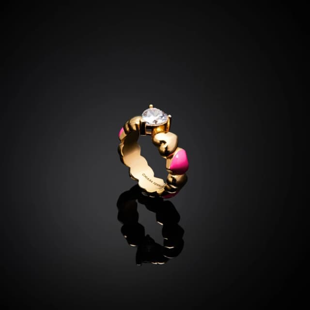 Chiara Ferragni Womens Neon Stackable Stack Rings Multi female 10