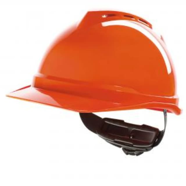 MSA V - Gard 500 Vented Safety Helmet Hi Vis Orange
