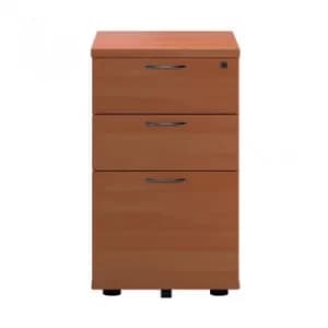 First Tall Under Desk Pedestal 3 Drawer Beech TESUDP3BE2