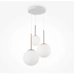 Maytoni Maytoni Basic Form Modern 3 Light Cluster Pendant Ceiling Light Gold E14