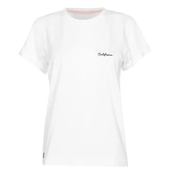 SoulCal Embroidered T Shirt Ladies - White