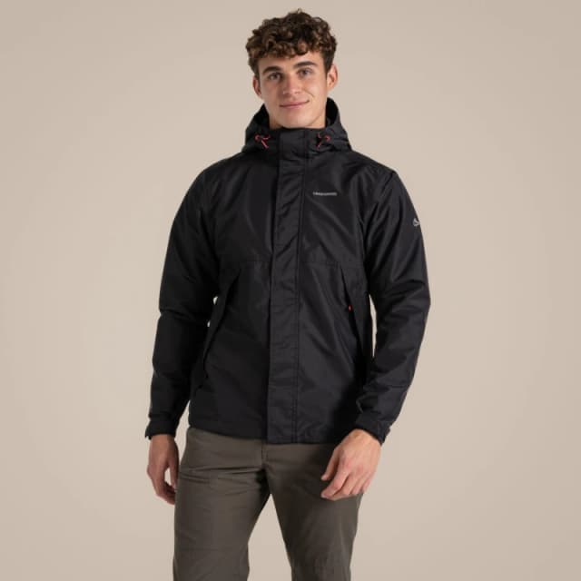 Craghoppers Craghoppers Men Ossus Lightweight Waterproof Shell Jacket in Mid Blue Size: Small Mid Blue S Male 5063260102346