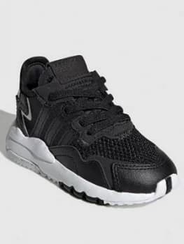 Adidas Originals Nite Jogger Infant Trainers - Black/White